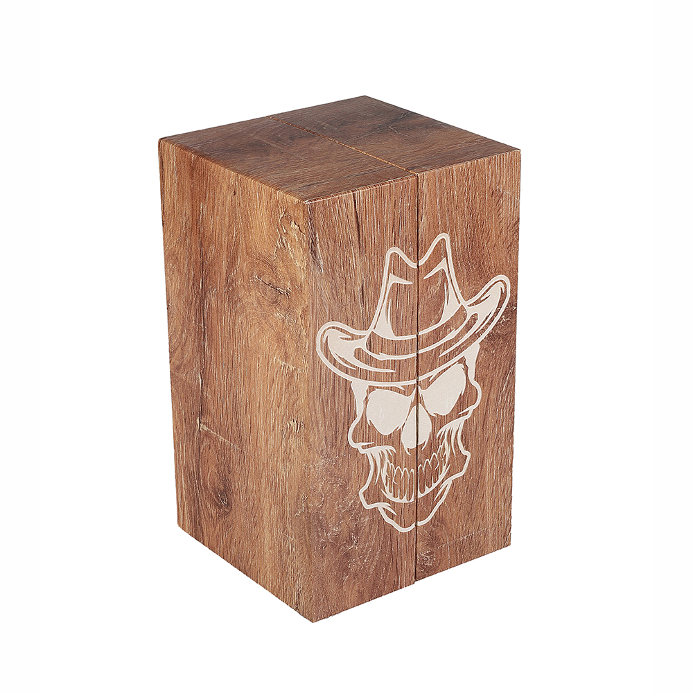 Custom Woodgrain Cardbord Wine Boxes